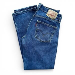 Levi’s Men’s 501 Dark Wash Denim Original Fit Bootcut Jeans Size W31 L30